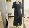 覓橘香秀同款覓橘防曬衣長袍款加防曬口罩可拆卸帽檐原紗型女防曬服C 長袍款暗夜黑 均碼 F碼 適合175cm以下160斤以下 曬單實拍圖