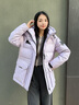 波司登極寒鵝絨25年冬季羽絨服女士修身短款極寒加厚連帽立領(lǐng)外套 曬單實(shí)拍圖