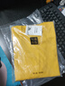 300G重磅純棉不透寬松版型短袖T恤男夏季純色寬松半袖打底衫 鵝黃色-【300g純棉重磅】寬松款 M 曬單實(shí)拍圖