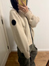 加拿大鵝（Canada Goose）【新品】Sierra女士黑標(biāo)羊毛抓絨外套飛行員夾克 7224WB 9950 淺黃褐色 XS 曬單實拍圖