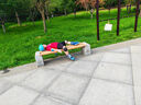 361°兒童輪滑鞋男童女童初學(xué)者溜冰鞋直排輪旱冰鞋八輪全閃 藍(lán)色 M碼 曬單實拍圖