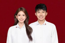 吉賽倫領(lǐng)證衣服 襯衫男女同款登記情侶裝白襯衫長袖正裝拍結(jié)婚照襯衣領(lǐng) 白色(純白款) L 曬單實(shí)拍圖