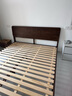 源氏木語(yǔ)全實(shí)木床北美黑胡桃木雙人床現代簡(jiǎn)約主臥大床臥室家具 (黑胡桃木)低鋪床不含墊1.8*2m 曬單實(shí)拍圖