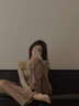 AIGOUGRT連衣裙女春秋季2025年新款韓版氣質毛衣裙子兩件套裝女秋天衣服 兩件套 S 曬單實拍圖