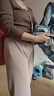 森馬（Semir）長(cháng)袖T恤女短款撞色打底衫簡(jiǎn)約風(fēng)秋季假兩件修身衣服101524101005 曬單實(shí)拍圖