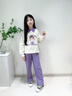 NICKYBABY女童套裝春秋款兒童秋裝2025新款衛(wèi)衣中大童秋季運(yùn)動(dòng)女孩童裝衣服 15012紫色+4913漸變【春秋款】 160 曬單實(shí)拍圖