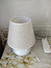 宅品（home taste）床頭燈臥室創(chuàng)意歐式可調(diào)光簡約結(jié)婚LED護(hù)眼觸摸酒店臺燈布藝網(wǎng)紅 【亮光白】 觸摸開關(guān)+單一亮度 暖光 5W 曬單實(shí)拍圖