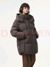 坦博爾中長(cháng)款連帽寬松女士時(shí)尚冬季厚羽絨服530750A 巧克力 170  曬單實(shí)拍圖