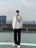 啄木鳥褲子男春夏季新款男士純色直筒休閑褲青少年垂感西褲男生運(yùn)動(dòng)長褲 黑色 2XL 曬單實(shí)拍圖
