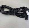 倍立方（BURLEFRAN）國標8字電源線(xiàn) 彎頭轉直頭兩插 適用 海信華為T(mén)C L長(cháng)虹紅米創(chuàng  )維 雷鳥(niǎo)電視電源線(xiàn)0.75平方黑3米 曬單實(shí)拍圖