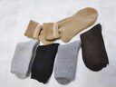 北極絨5雙裝羊毛襪子女秋冬季加絨加厚保暖雪地羊絨中長(cháng)筒地板毛圈棉襪 曬單實(shí)拍圖