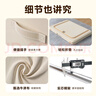 登比布藝收納箱衣服棉被整理箱玩具衣物儲物箱百納箱 米色66L2只裝 曬單實(shí)拍圖