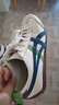 Onitsuka Tiger鬼塚虎經(jīng)典舒適復(fù)古MEXICO 66?男女款輕便百搭運(yùn)動休閑鞋 米白色/藍(lán)色 38 曬單實(shí)拍圖