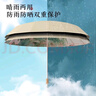 水彩16骨晴雨兩用傘高貨加大抗風(fēng)防紫外線女彩膠手繪風(fēng)折疊太陽傘 【墨竹·晴山藍(lán)】玫瑰金高精 16骨 曬單實拍圖