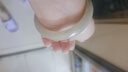 商朝天然和田玉手鐲 天然玉石玉鐲子手鐲子 帶證書(shū) 送女友送媽媽禮物 淺晴水 內(nèi)徑52-59 曬單實(shí)拍圖
