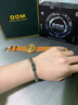 多姆手表男個(gè)性黑科技磁力懸浮防水男士石英表輕奢高級感馬年節日禮物 玫金面棕皮 曬單實(shí)拍圖