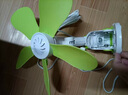 中聯(lián)（ZOLEE）中聯(lián)夾扇電風(fēng)扇迷你微風(fēng)扇小風(fēng)扇小電扇安全硅膠臺(tái)夾壁扇靜音家用辦公室工業(yè)學(xué)生宿舍床頭語(yǔ)音聲控 粉色(28CM軟葉) 曬單實(shí)拍圖