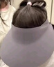 黛米安妮莎兒童遮陽(yáng)帽夏季男女童無(wú)痕空頂防曬帽2025新款防紫外線大檐太陽(yáng)帽 深灰色 均碼【帽圍40-55cm】【3-12歲】 曬單實(shí)拍圖