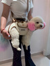 曇蓓漫狗包寵物背帶包外出狗狗背帶中小型犬背狗神器胸前背包貓咪攜帶包 多功能寵物外帶包 M碼（適合8-13斤寵物） 透氣舒適丨不悶毛皮 曬單實(shí)拍圖