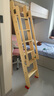 龍豫家樓梯 宿舍梯子上下鋪梯子實(shí)木樓梯家用梯 室內閣樓樓梯木扶手爬梯 清漆色 6步梯（適用1.6-1.68米）1.75米 曬單實(shí)拍圖