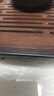 竹制茶盤(pán)小型家用一體式功夫茶具瀝水托盤(pán)迷你干泡茶臺茶桌帶排水 搽色黑底-排儲兩用43*26cm 曬單實(shí)拍圖