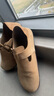 意爾康男鞋 勃肯鞋男2025秋季新款真皮休閑透氣厚底輕便增高復古鞋子男 杏色 42 曬單實(shí)拍圖