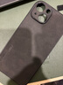 尚蘇 適用 iPhone15手機殼蘋果15保護(hù)套防摔鏡頭全包iPhone 15軟殼簡約輕奢羊巴皮外殼女男款皮套黑色 曬單實拍圖