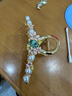 奢蔻（Cercoo）桃夭浪漫大號抓夾高級感輕奢鯊魚(yú)夾小清新珍珠發(fā)抓卡香檳色送女友 曬單實(shí)拍圖