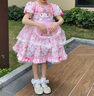 哈羅小黃鴨（G.DUCKKIDS）洛麗塔女童公主裙夏季連衣裙兒童服裝夏裝套裝裙子女孩美樂(lè)蒂衣服 短袖彩球美樂(lè)蒂洛麗塔公主裙單裙 100 cm 曬單實(shí)拍圖