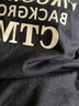 百圖betu女裝春夏新款T恤簡(jiǎn)約圓領(lǐng)T恤字母圖案百搭短袖女2403T22 黑色 XS 曬單實(shí)拍圖