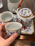 季慕家故宮文創(chuàng  )圍爐煮茶酒精爐家用室內煮茶爐煮茶器功夫茶具整套禮盒裝 青花喜樂(lè )丨藤編提梁壺+煮茶爐+2 201mL(含)-300mL(含) 曬單實(shí)拍圖