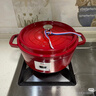 琺寶（staub）廚房好物法國(guó)進(jìn)口琺瑯鑄鐵鍋酒紅22cm雙耳煲湯鍋 40502-293 曬單實(shí)拍圖