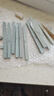 油石綠碳化硅耐石砂條打磨條玉石翡翠玉器打磨拋光工具刻刀小油石 綠油石【80目-3000目】共12根 曬單實(shí)拍圖