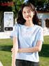 班尼路（Baleno）100%純棉短袖T恤女2025年夏季寬松短款小個子時尚百搭休閑款上衣 曬單實拍圖