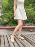 妙麗（Millies）品牌輕奢船鞋女平底真皮時(shí)尚德訓(xùn)芭蕾鞋2025夏季新款百搭休閑單鞋 米色 38 (240mm)  標(biāo)準(zhǔn)碼 曬單實(shí)拍圖