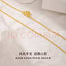 老廟黃金項鏈5G女款素鏈鎖骨鏈復(fù)購補貼送女友七夕情人節(jié)禮物 曬單實拍圖