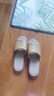 果洛菲亞麻拖鞋男女款四季情侶室內防滑棉麻布地板涼拖 褐黃色 38/39  曬單實(shí)拍圖