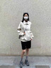 蕓蕁外套女2025新款oversize短外套女美式復古棒球服寬松國潮外套女春 秋款里布款春-米白 【面料】 S 【建議80斤-100斤】 曬單實拍圖