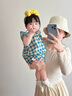 班喜迪嬰兒衣服夏季薄款嬰幼兒寶寶連體衣百天公主吊帶哈衣夏裝外出爬服 藍(lán)色 73cm 曬單實(shí)拍圖