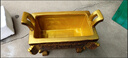 仿古銅有求必應(yīng)鼎香爐家用陶瓷四方鼎寺廟供奉特大號(hào)方形插香熏爐 14寸仿古金色方鼎【招財(cái)+有求】 曬單實(shí)拍圖