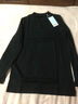 愛(ài)慕兒童保暖內衣男女童小高領(lǐng)打底上衣中性棉莫秋衣黑上衣140 曬單實(shí)拍圖