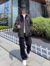 艾漫登牛仔褲男褲子秋冬夏季男薄款2025新款寬松直筒褲復古港風(fēng)休閑長(cháng)褲 黑灰色 XL 115-140 優(yōu)先發(fā)貨 曬單實(shí)拍圖