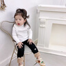 木木屋女童打底衫春秋2025新款兒童毛衣女孩衣服內(nèi)搭中小童半領(lǐng)長(zhǎng)袖上衣 白色 90 尺碼1~2歲【 80-90cm】 曬單實(shí)拍圖