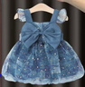 G.DUCKKIDS品牌高檔女童夏季連衣裙夏天小女孩吊帶裙子韓版寶寶生日公主裙嬰 官方旗艦海藍(lán)色愛心亮紗裙 110 均碼 曬單實拍圖