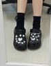 CORCS CROCS明星同款休閑女鞋女士經(jīng)典卡駱厚底一腳蹬馳沙灘鞋泡芙洞洞鞋涼鞋 骨白5cm Crocs含鞋花 34-35 /M3W5 曬單實(shí)拍圖