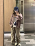 SNYDER WEAR美式外套女紫色工裝外套女秋季新款學(xué)院風(fēng)小個子刺繡棒球服外套女 淺紫色  S 建議90斤左右 曬單實拍圖
