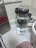 【送杯套】大容量加厚玻璃杯子便攜噸噸杯茶水分離帶杯套泡茶水杯 透明 1000ml噸噸桶 1只裝 曬單實(shí)拍圖