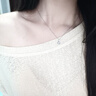 RHM鉑金魯伯特之淚項鏈女白金莫桑石吊墜輕奢鎖骨鏈七夕禮物送女友 鉑金魯伯特之淚項鏈+證書+禮盒 曬單實拍圖