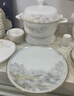 以辰景德鎮(zhèn)家用新款碗碟套裝中式高顏值陶瓷骨瓷餐具套裝碗盤(pán)喬遷新居 【錦盒裝】大好江山富貴煲 72件套 曬單實(shí)拍圖