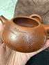 藏壺天下【七夕禮物】 宜興紫砂壺全手工茶壺國(guó)工朱倩冰刻繪滿瓢原礦大紅 山水石瓢 280ml 曬單實(shí)拍圖
